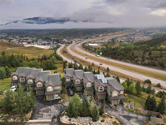 154 Fawn Ct, Silverthorne, CO 80443 - aerial view of residential area with a highway