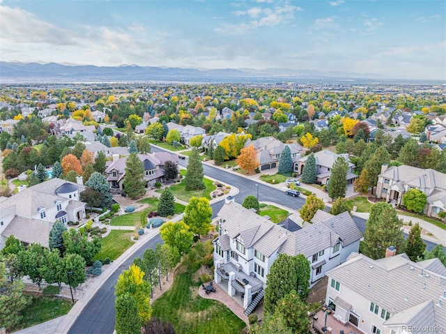 618 Fairchild Dr, Highlands Ranch, CO 80126 - bird's eye view featuring a mountain view and a residential view