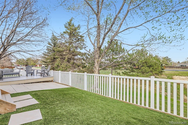 3805 E 106th Ave, Thornton, CO 80233 - view of yard featuring fence and a deck