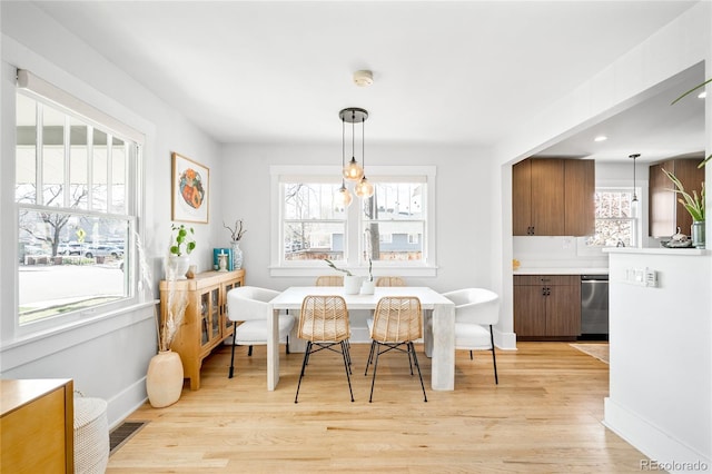 4401 Vrain St, Denver, CO 80212 - dining space featuring light wood-style flooring and recessed lighting