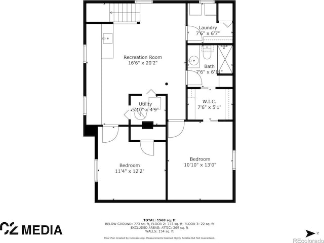 4401 Vrain St, Denver, CO 80212 - view of room layout