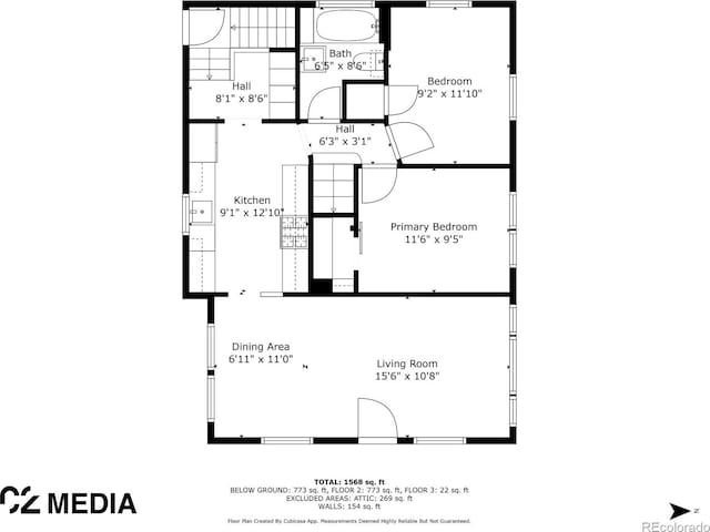 4401 Vrain St, Denver, CO 80212 - view of room layout
