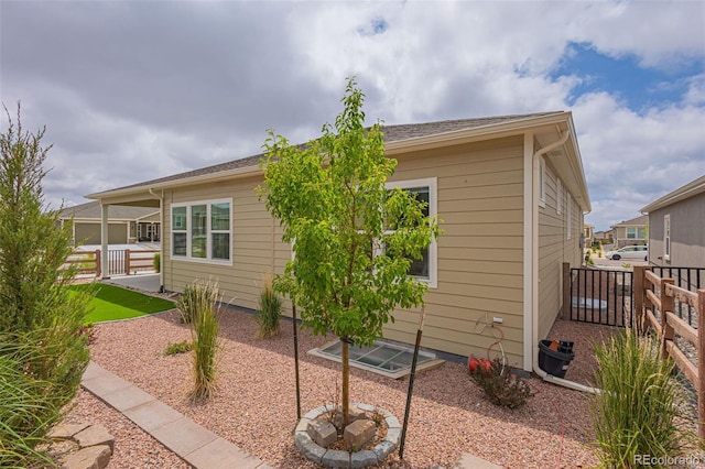 view of home's exterior featuring a patio area