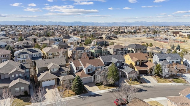 bird's eye view featuring a residential view