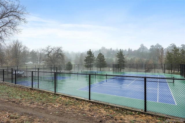 23551 Genesee Village Rd Unit H, Golden, CO 80401 - view of tennis court with fence