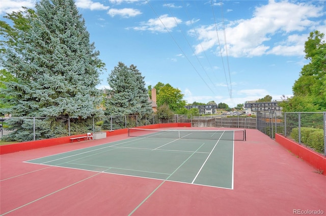 view of sport court