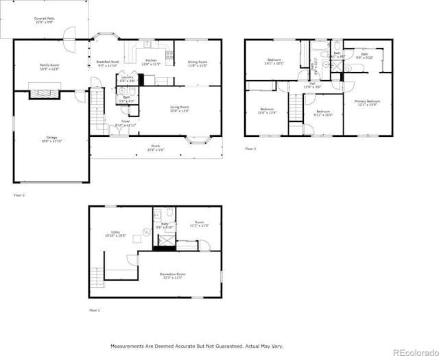 1354 S Macon St, Aurora, CO 80012 - floor plan / room layout