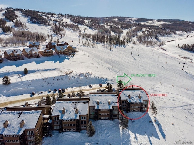 96 Mountainside Dr Unit C102, Granby, CO 80446 - view of snowy aerial view