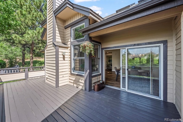 4219 Morning Star Dr, Castle Rock, CO 80108 - view of wooden deck