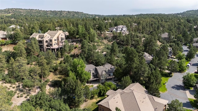 4219 Morning Star Dr, Castle Rock, CO 80108 - drone / aerial view of a heavily wooded area