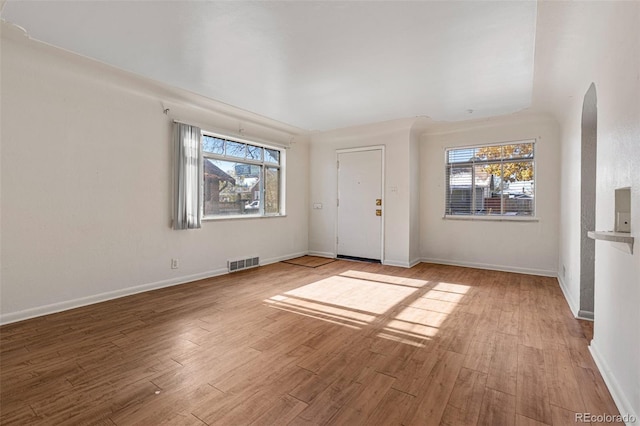 interior space featuring light hardwood / wood-style floors