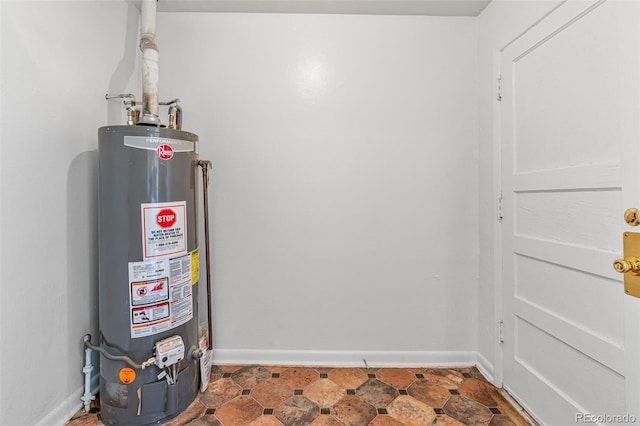 utilities featuring gas water heater