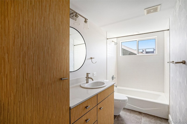 4258 Tennyson St Unit 101, Denver, CO 80212 - full bathroom with vanity, shower / bath combination, and tile patterned flooring