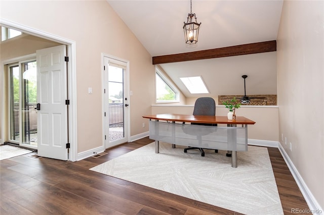 8160 W Phillips Ave, Littleton, CO 80128 - office area with dark wood-type flooring and baseboards