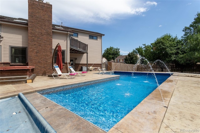 8160 W Phillips Ave, Littleton, CO 80128 - view of pool featuring a patio area and a fenced backyard