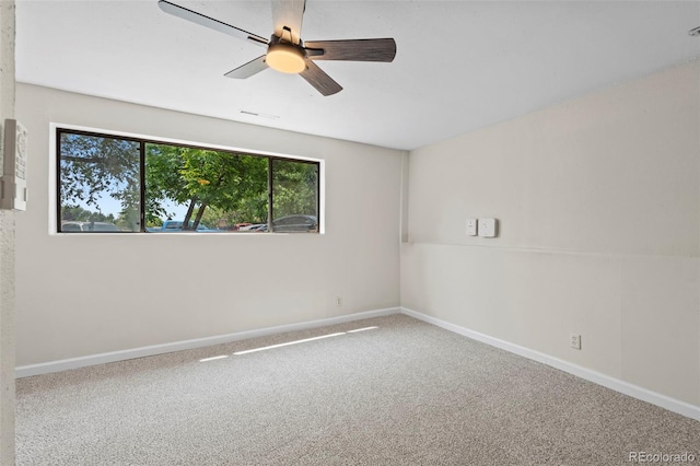 818 Don Juan Ct, Colorado Springs, CO 80909 - unfurnished room with carpet, baseboards, and ceiling fan
