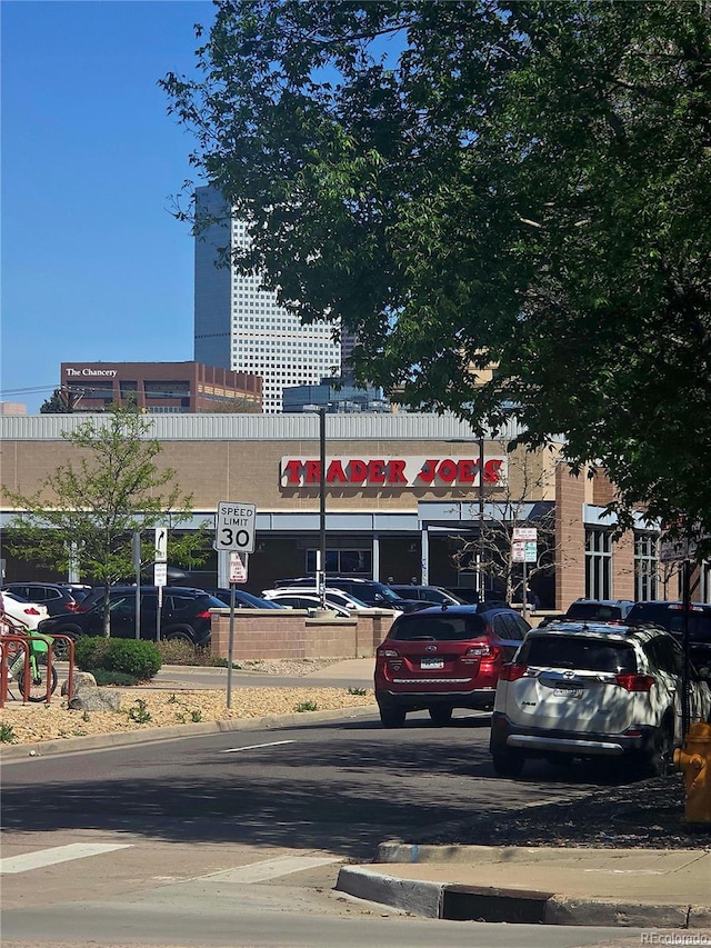 view of uncovered parking lot