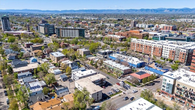 590 N Logan St Unit 303, Denver, CO 80203 - bird's eye view featuring a view of city and a mountain view