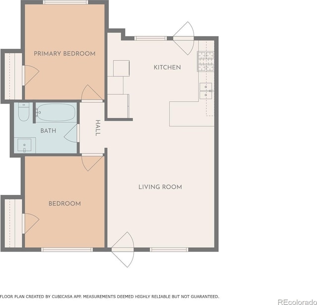 4812 W 8th Ave, Denver, CO 80204 - view of property floor plan
