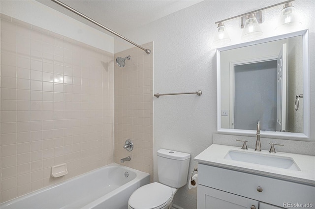 3000 E 112th Ave Unit 61, Northglenn, CO 80233 - full bath featuring vanity, shower / bathtub combination, and a textured wall