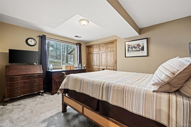 2857 Hiwan Dr, Evergreen, CO 80439 - carpeted bedroom featuring visible vents