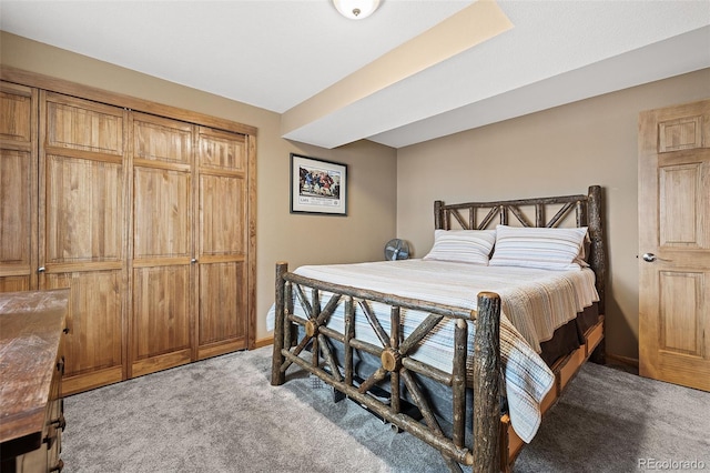 2857 Hiwan Dr, Evergreen, CO 80439 - bedroom featuring light carpet and baseboards
