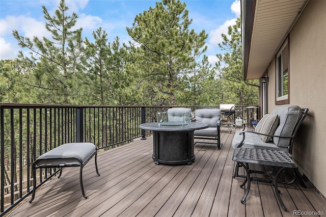 2857 Hiwan Dr, Evergreen, CO 80439 - view of wooden deck