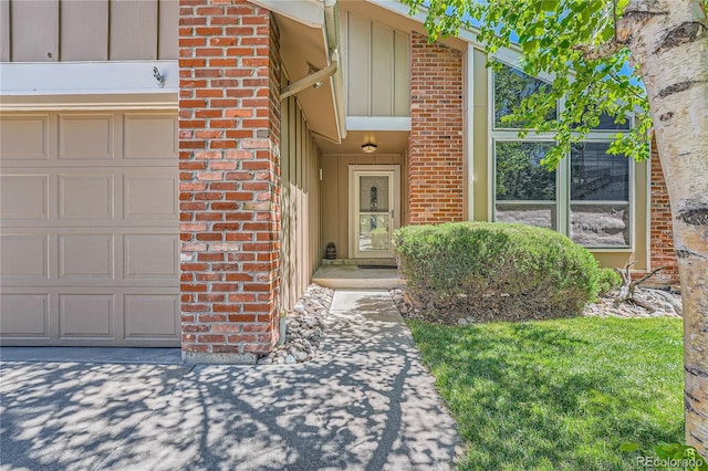 8164 Flower Cir, Arvada, CO 80005 - property entrance with brick siding