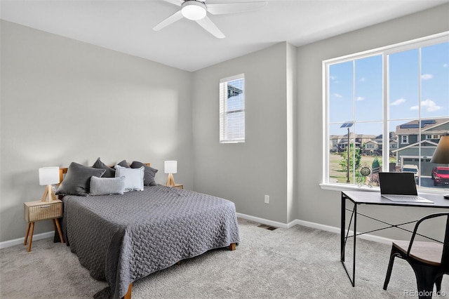 19629 W 93rd Dr Unit C, Arvada, CO 80007 - carpeted bedroom with baseboards and a ceiling fan