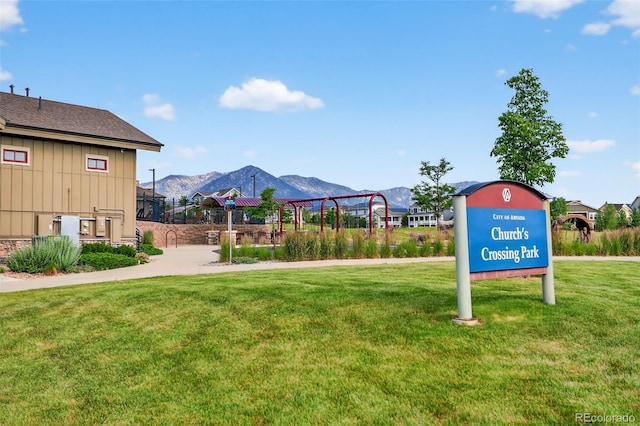 19629 W 93rd Dr Unit C, Arvada, CO 80007 - view of green lawn featuring a mountain view