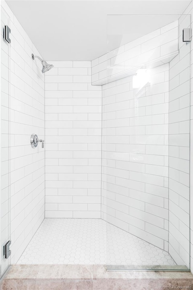 bathroom with walk in shower