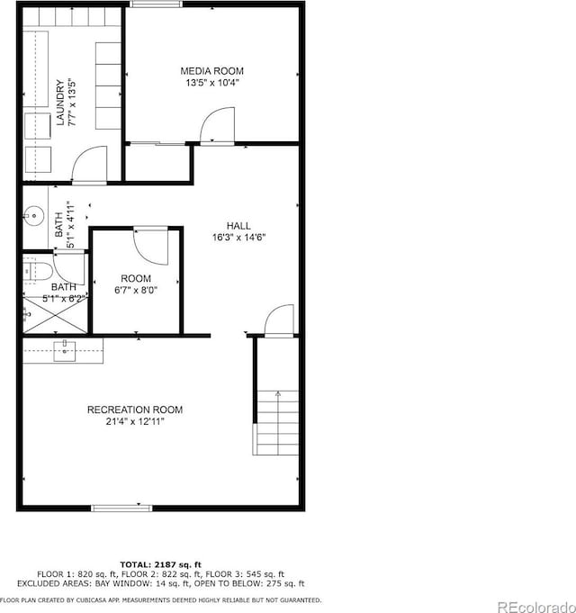 7624 S Cove Cir, Centennial, CO 80122 - view of floor plan / room layout
