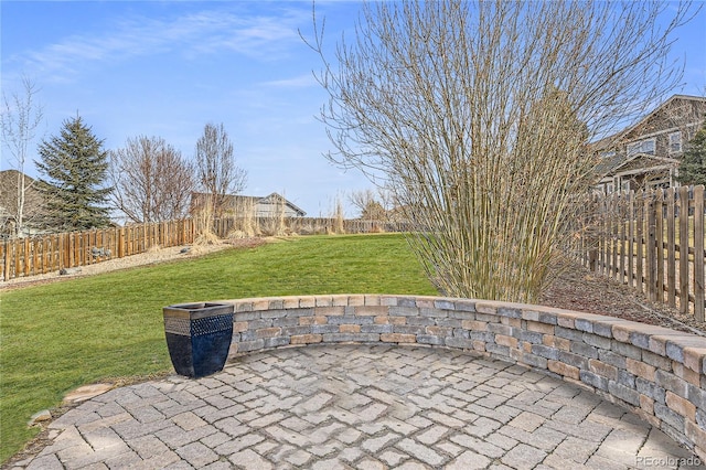 view of patio / terrace with a fenced backyard