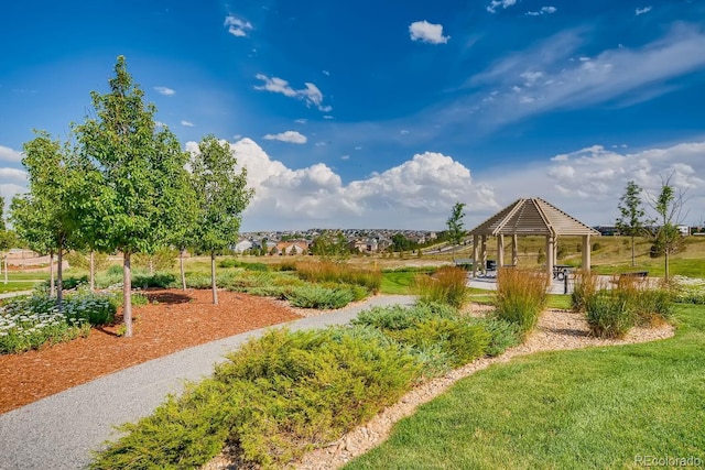 view of home's community featuring a gazebo