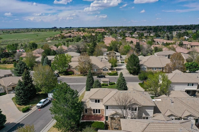 aerial perspective of suburban area