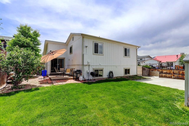 back of house featuring a patio