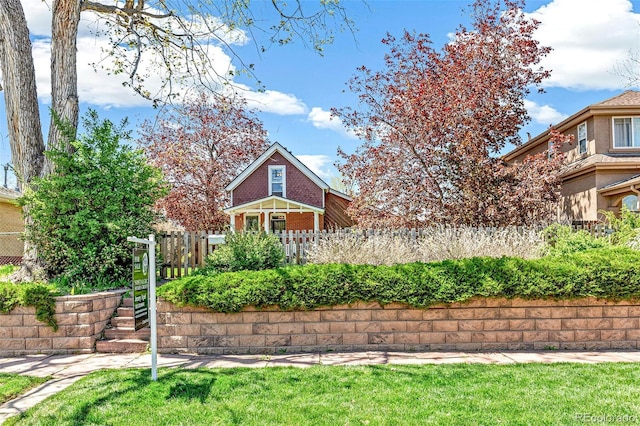 exterior space featuring fence