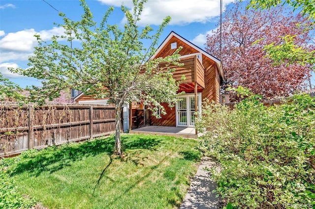 exterior space with fence