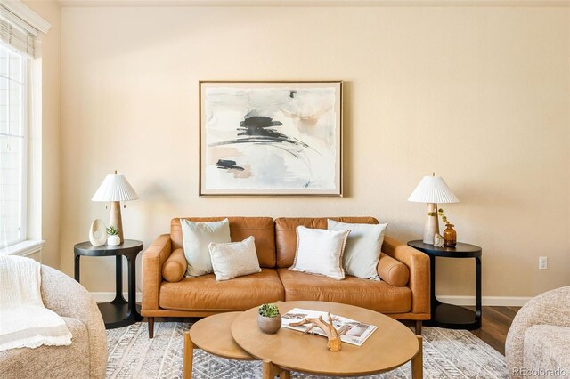 5562 W 72nd Pl, Westminster, CO 80003 - living room featuring wood finished floors and baseboards