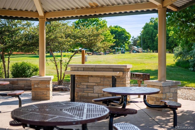 5562 W 72nd Pl, Westminster, CO 80003 - view of patio / terrace featuring a playground