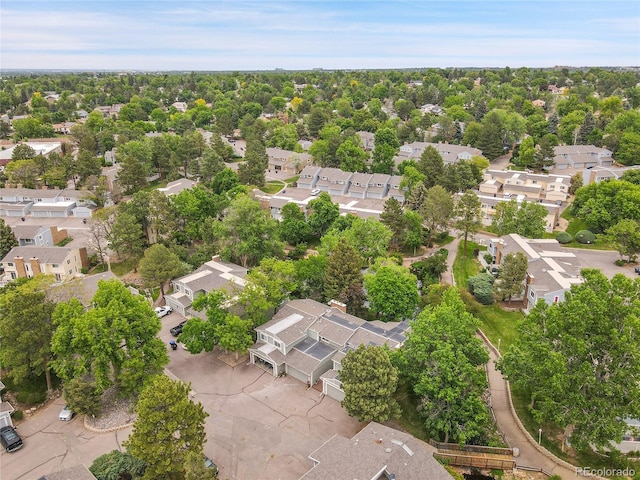 2840 S Kenton Ct, Aurora, CO 80014 - aerial view of property and surrounding area featuring nearby suburban area