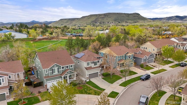 15960 W 62nd Dr, Arvada, CO 80403 - drone / aerial view featuring a mountain view and a residential view