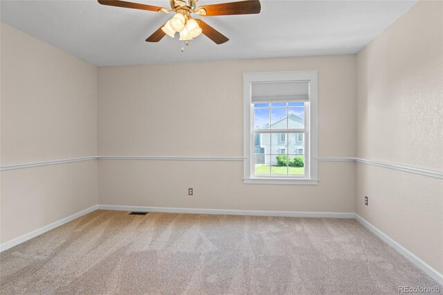 10814 Bayfield Way, Parker, CO 80138 - spare room featuring carpet flooring and a ceiling fan