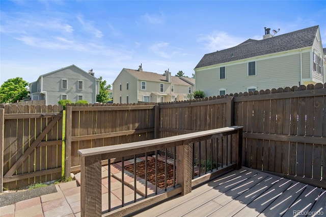10814 Bayfield Way, Parker, CO 80138 - wooden terrace featuring a residential view and a fenced backyard