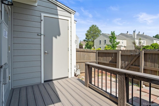 10814 Bayfield Way, Parker, CO 80138 - deck featuring a fenced backyard and a residential view