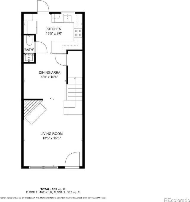 10814 Bayfield Way, Parker, CO 80138 - view of floor plan / room layout