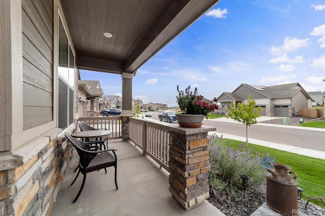 balcony with a porch