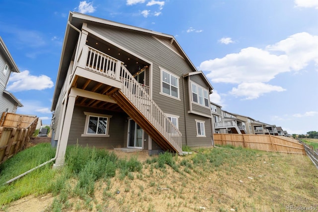 view of back of property