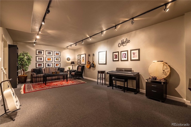 9 Roder Gate Ln, Castle Pines, CO 80108 - living room featuring track lighting and baseboards