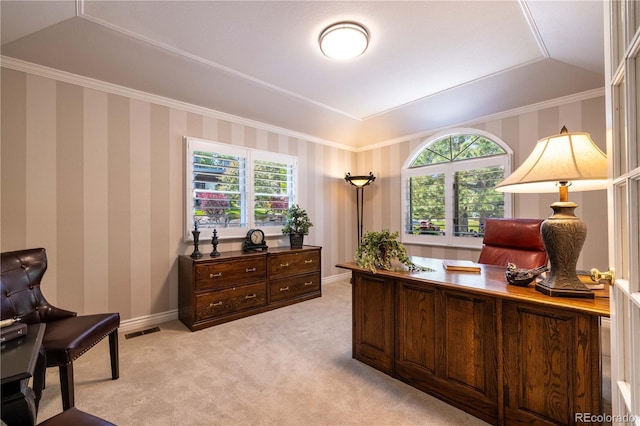 9 Roder Gate Ln, Castle Pines, CO 80108 - office space featuring healthy amount of natural light, light colored carpet, crown molding, and baseboards